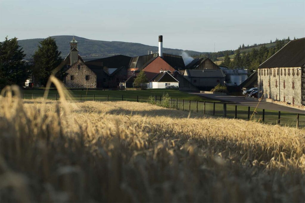 Whisky Brennerei Balvenie Distillery in Dufftown