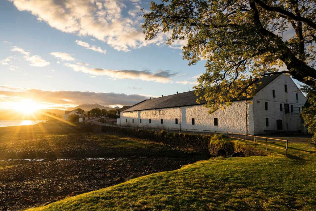 Whisky Brennerei Talisker Distillery in Carbost