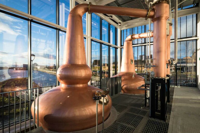 Whisky Brennerei Clydeside Distillery in Glasgow Whisky Brennerei Clydeside Distillery in Glasgow