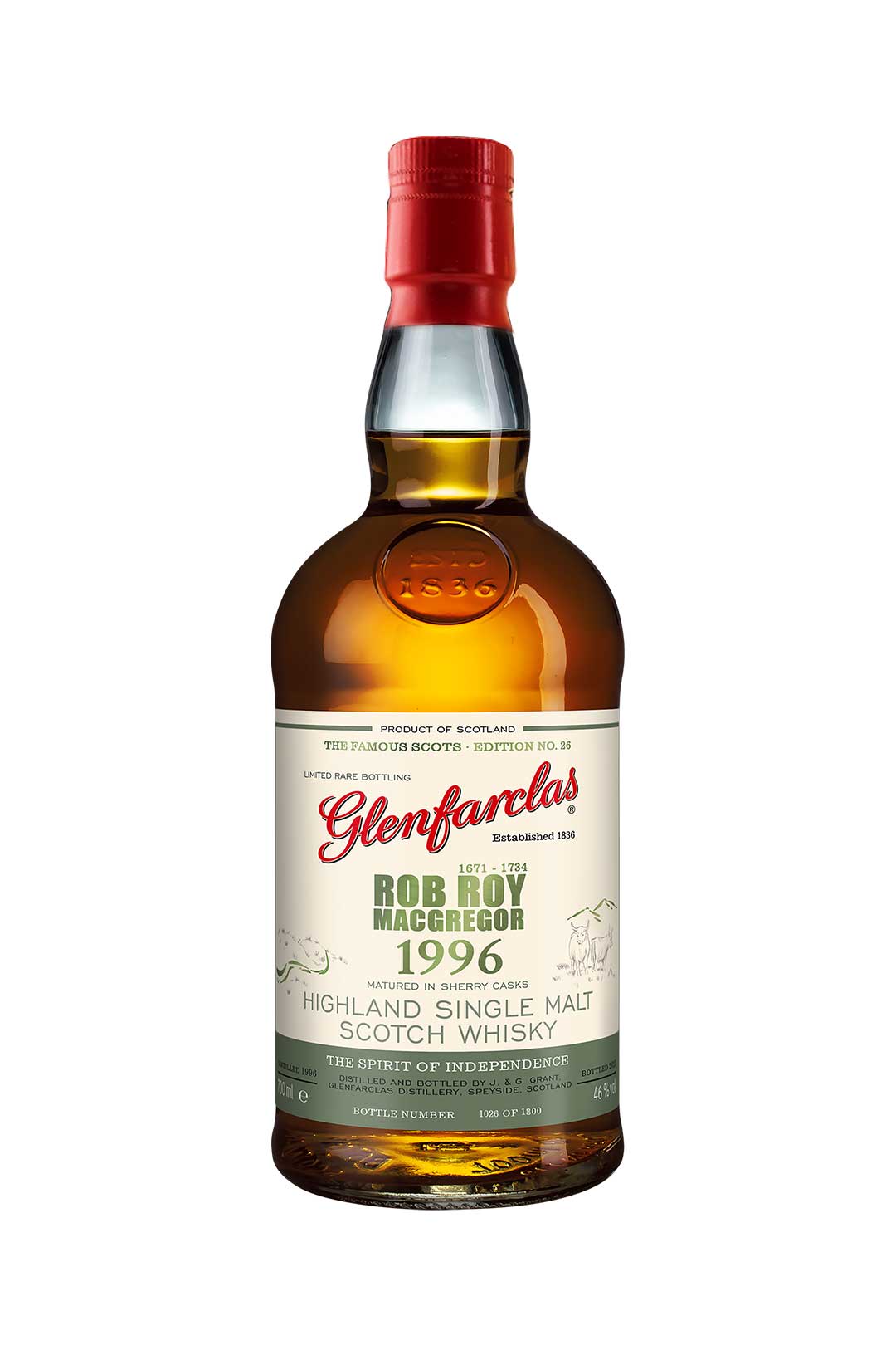 Glenfarclas Famous Scots Rob Roy MacGregor 1996