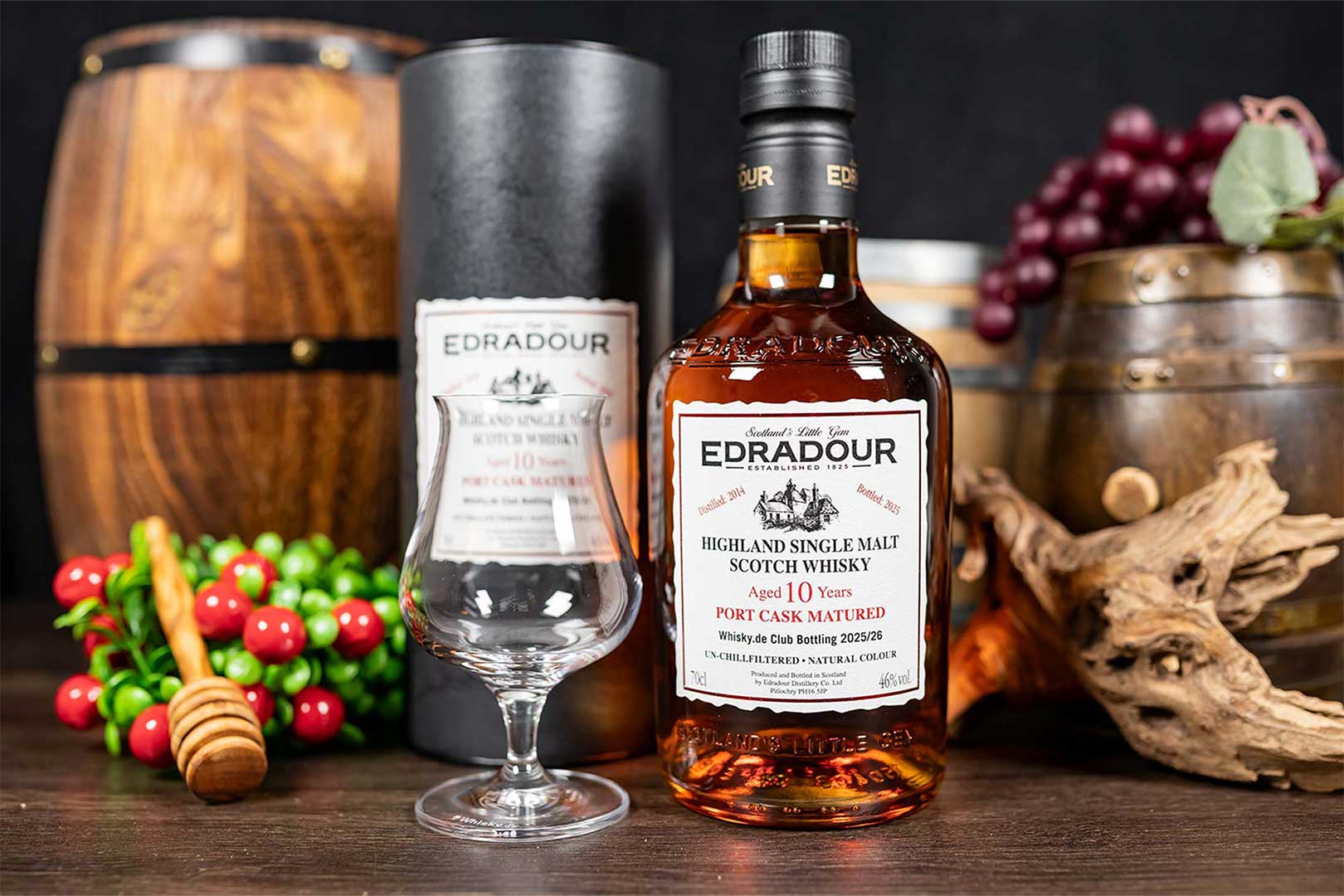 Du betrachtest gerade Whisky.de Club Bottling 2025/26 Edradour Port Cask Matured 10